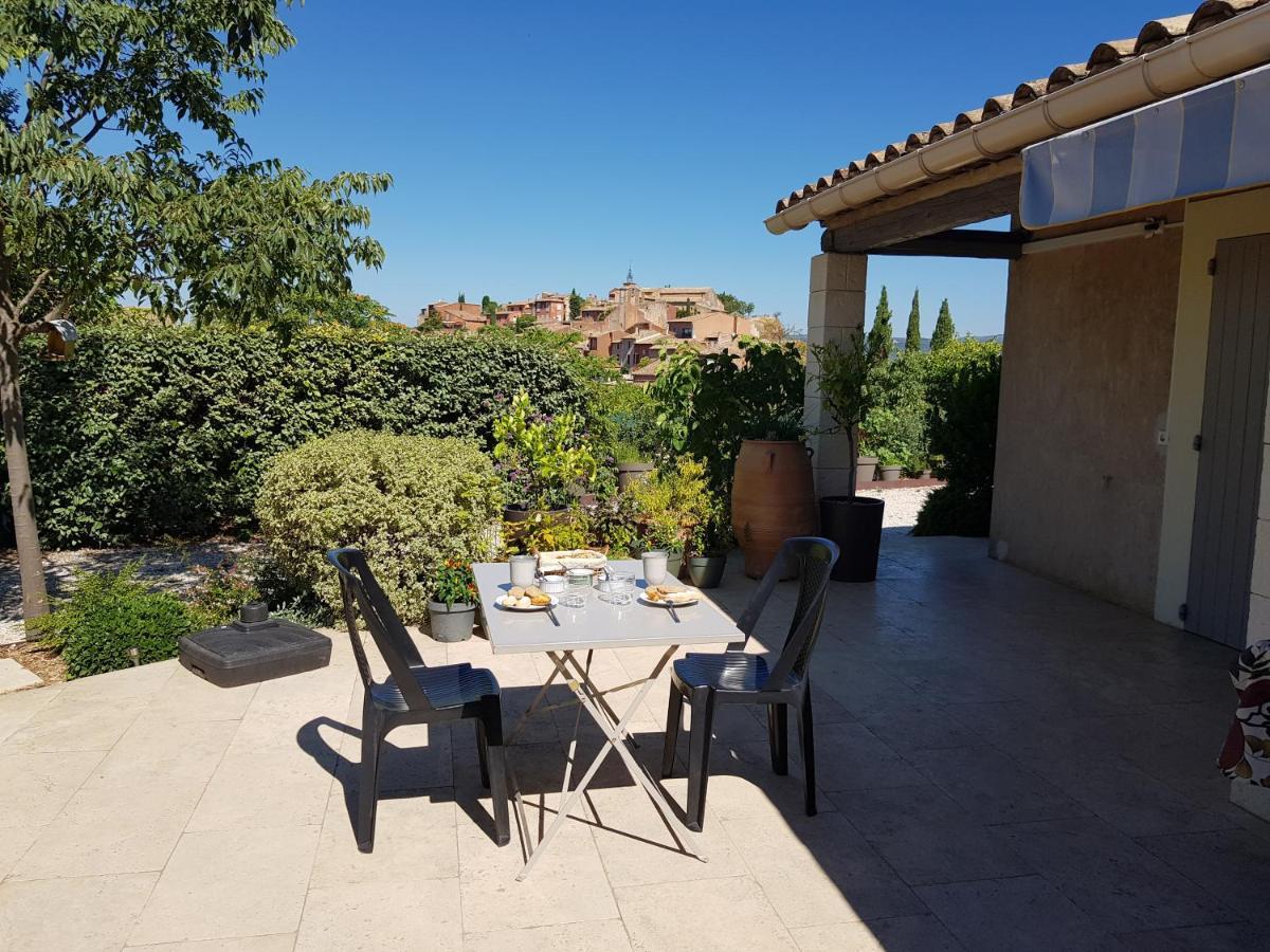 Chambre du sentier des ocres Roussillon en Isere Extérieur photo